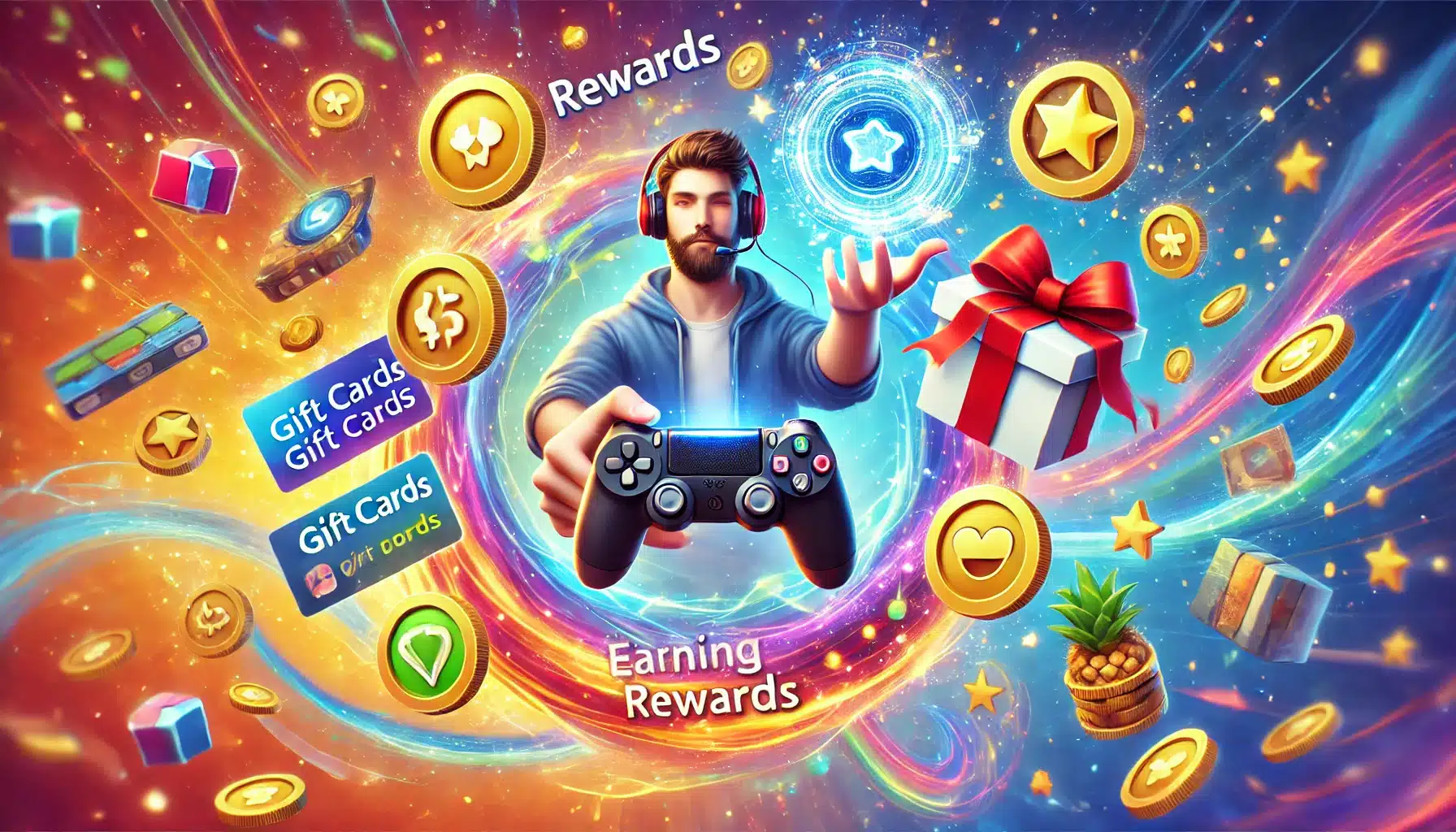 Gamer with rewards