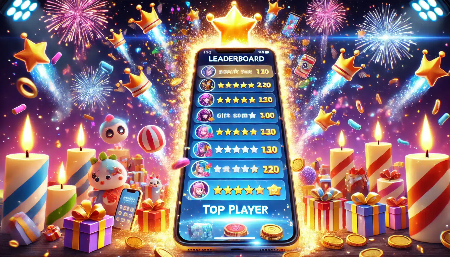 Smartphone leaderboard rewards