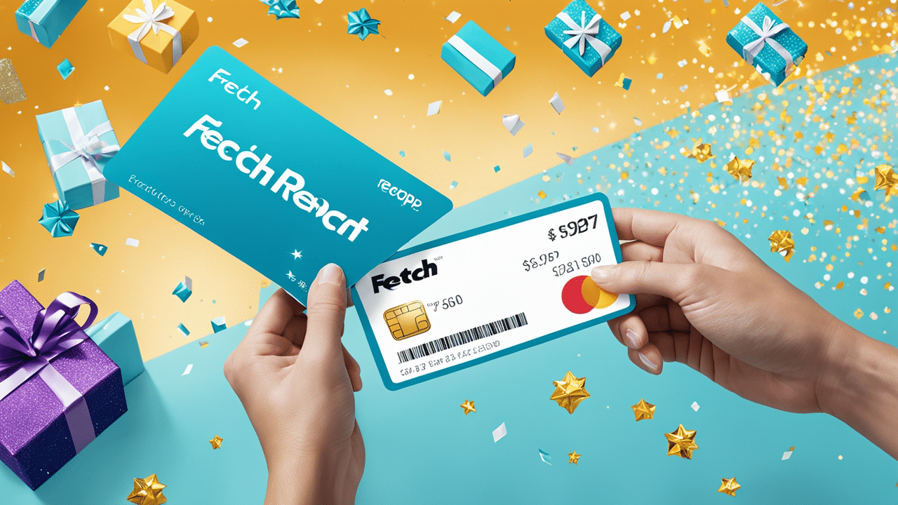 an imaginative scene where a person scans a receipt with the fetch rewards app and the receipt magi 1